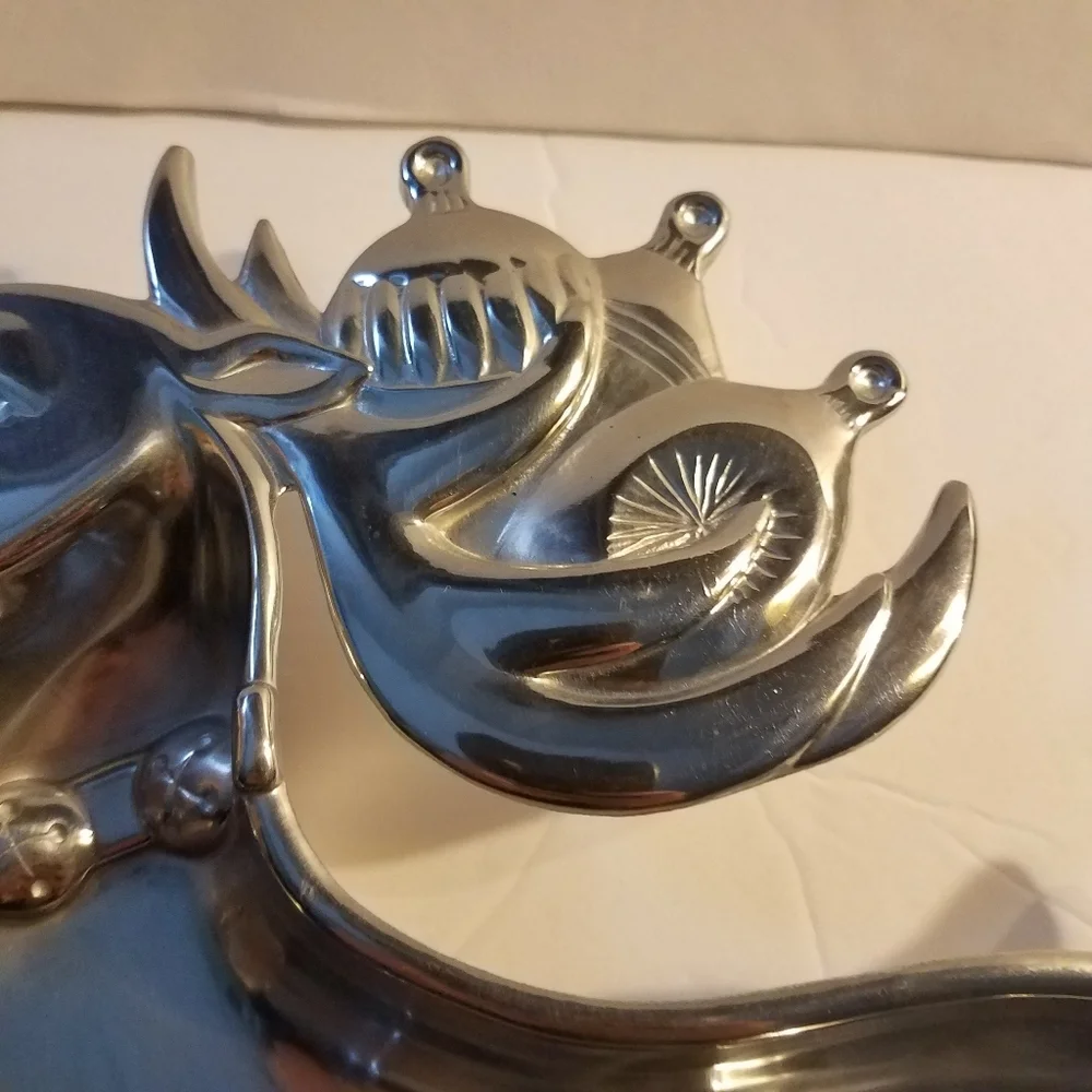 Lenox Yuletide Reindeer Metal Serveware